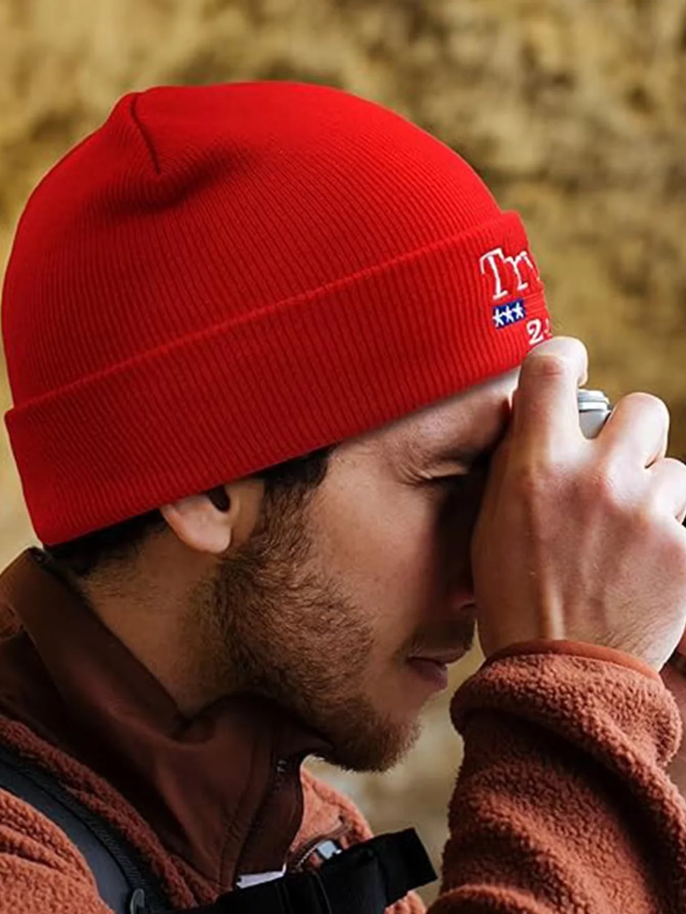 Trump 2024 Embroidery Beanie Hat