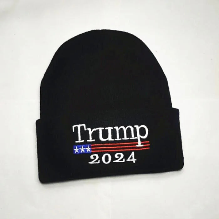 Trump 2024 Embroidery Beanie Hat